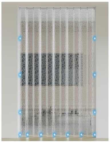 Thermovorhang Kälteschutz mit Magnetverschluss/Selbstklebender Schiene, Transparent Eva Tür Vorhang, Magnet Wärmeschutzvorhang für Türen Individuell Anpassbar(D,for 90x230cm Door) von Generic
