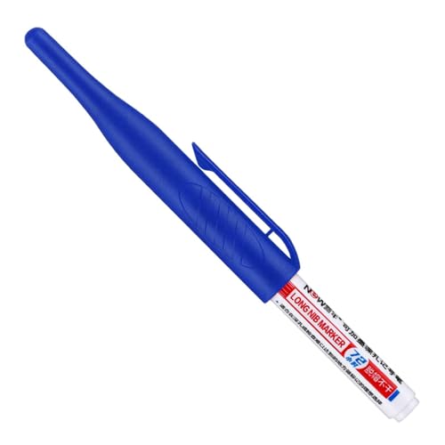 Tieflochmarker – Zimmermannsmarker, 32 mm, Maschinen-Werkzeuge, Tiefenlochmarker, Tintenmarker mit feiner Spitze für präzises Schreiben | Marker aus Metall von Generic