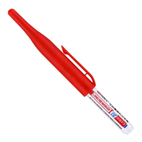 Tieflochmarker – Zimmermannsmarker, 32 mm, Maschinen-Werkzeuge, Tiefenlochmarker, Tintenmarker mit feiner Spitze für präzises Schreiben | Marker aus Metall von Generic