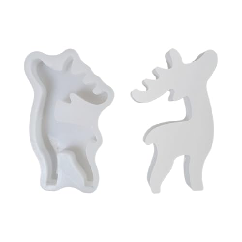 Tier Gießformen - Weihnachtsbonbon Form,Elchform Gipsformen Für Fondant Seife Kerze Basteln Feiertag Hochzeit Deko Tier Gießformen - Weihnachtsbonbon Form,Elchform Gipsformen Für Fondant Seife Kerze Basteln Feiertag Hochzeit Deko von Generic
