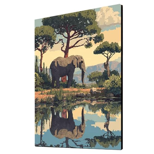 Tier Malen Nach Zahlen Erwachsene Elefant Malen Nach Zahlen 100x135cm DIY Basteln Erwachsene Klarheit Farbe Leinwan Bilder mit Acrylfarben Set 3 Typen Pinsel für Wanddeko Wohnzimmer, Geschenke 2YH4840 Tier Malen Nach Zahlen Erwachsene Elefant Malen Nach Zahlen 100x135cm DIY Basteln Erwachsene Klarheit Farbe Leinwan Bilder mit Acrylfarben Set 3 Typen Pinsel für Wanddeko Wohnzimmer, Geschenke 2YH4840 von Generic