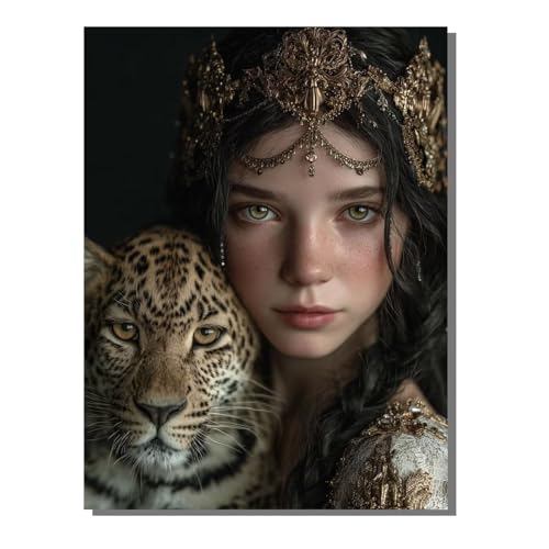 Tier Malen Nach Zahlen Erwachsene Mit Rahmen, Malen Nach Zahlen Frau 80x110 cm DIY Painting Set Mit 3 Pinseln und 36 Acrylfarbe, Paint by Numbers für Deko Wohnzimmer, Geschenke für Frauen ZBSDK64 Tier Malen Nach Zahlen Erwachsene Mit Rahmen, Malen Nach Zahlen Frau 80x110 cm DIY Painting Set Mit 3 Pinseln und 36 Acrylfarbe, Paint by Numbers für Deko Wohnzimmer, Geschenke für Frauen ZBSDK64 von Generic