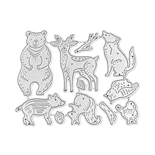 Tier-Metall-Stanzformen, Kuh, Sika, Hirsch, Vogel, Tierprägeschablone, Basteln, Prägealbum, Schablone, Scrapbooking Tier-Metall-Stanzformen, Kuh, Sika, Hirsch, Vogel, Tierprägeschablone, Basteln, Prägealbum, Schablone, Scrapbooking von Generic