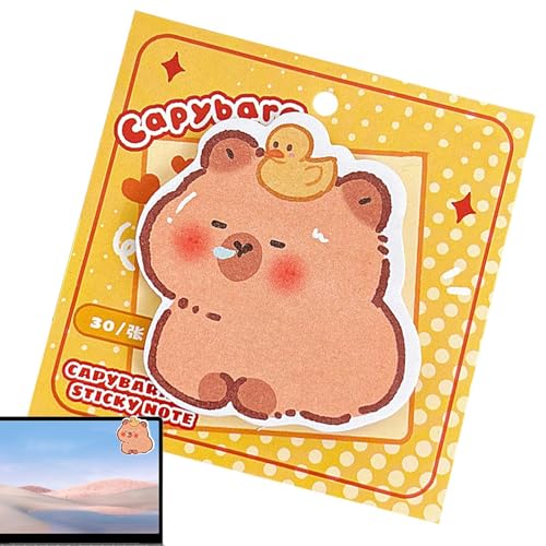 Tierische Haftnotizen,Niedliche Tiere Sticky Notes | Capybara Animal Sticky Note Pads, Cartoon Pattern Art Notizblock, 30 Blatt, Capybara Schulbedarf, A Tierische Haftnotizen,Niedliche Tiere Sticky Notes | Capybara Animal Sticky Note Pads, Cartoon Pattern Art Notizblock, 30 Blatt, Capybara Schulbedarf, A von Generic