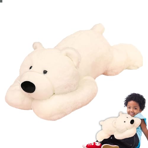 Tierplüsch gewichtetes Kissen | Weiche gewichtete Stofftierpuppe, Kuscheltier Kuscheltier Eisbär Kuscheltier Kreative Bärenpuppe Plüschstoffen, die superweich sind und mit exquisiter Verarbeitung nach Tierplüsch gewichtetes Kissen | Weiche gewichtete Stofftierpuppe, Kuscheltier Kuscheltier Eisbär Kuscheltier Kreative Bärenpuppe Plüschstoffen, die superweich sind und mit exquisiter Verarbeitung nach von Generic