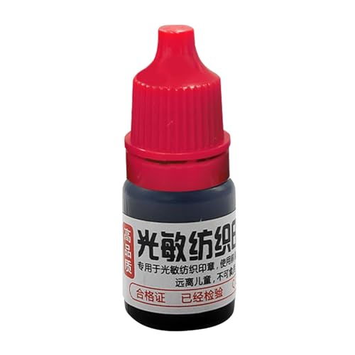 Tintendruck | 5 ml Blockdruckfarbe, multifunktionale, lichtempfindliche, wasserdichte Druckfarbe für T-Shirts und Druckereien Tintendruck | 5 ml Blockdruckfarbe, multifunktionale, lichtempfindliche, wasserdichte Druckfarbe für T-Shirts und Druckereien von Generic