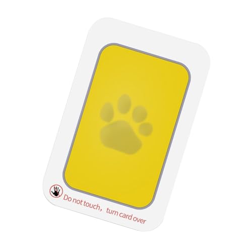 Tintenloses Hand- und Fußabdruck-Set, Pfotenabdruck-Stempel | Tintenloses Fingerabdruck-Stempelkissen | Handabdruck-Verzierungsset, bunte Druckkarte, Handabdruck-Maker von Generic