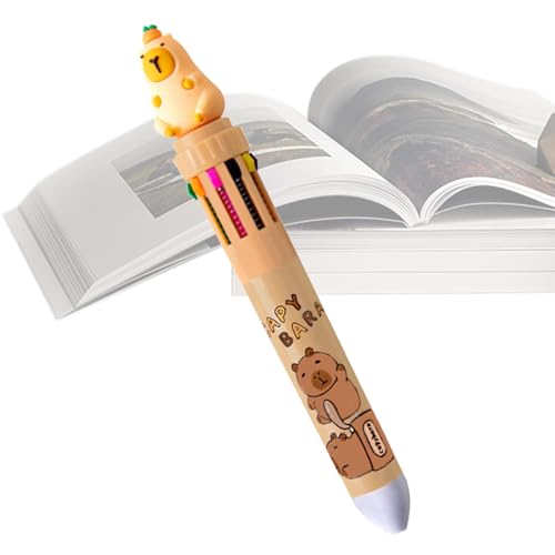 Tintenroller, 10-in-1 einziehbarer Kugelschreiber, einziehbarer Tintenroller zum Schreiben, Zeichnen, Unterstreichen, Farbcodierung, tägliches Journaling von Generic