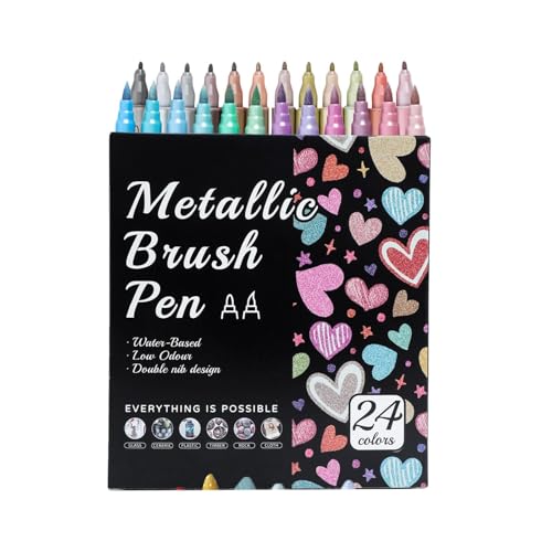 Tip Painting Markers Set, vielseitiges Künstlerzubehör für Kinder und Jugendliche, perfekt für DIY-Projekte und Ausdruck (1 ml) HYw751 (B, 17X15.4X2.8cm) von Generic