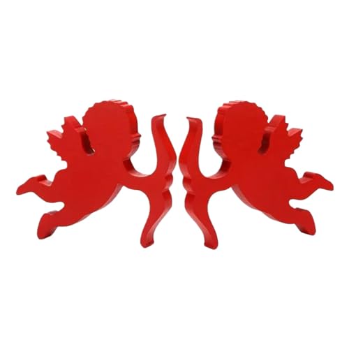 Tisch-Holzschild zum Valentinstag – Tischdekoration mit Cartoon-Charakteren, Holzschild für Zuhause, Tischdekoration, Holzschild für Schrank, Bücherregal, Wohnzimmer von Generic