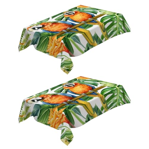 Tischdecke Fleckschutz Abwaschbar Cartoon-Papagei 120x160 cm Tischwäsche Wasserdicht Tischtuch 2 Stück Rechteckige Abwischbare Wachstuchtischdecke für Esszimmer Garten Hochzeiten oder Haushalt Tischdecke Fleckschutz Abwaschbar Cartoon-Papagei 120x160 cm Tischwäsche Wasserdicht Tischtuch 2 Stück Rechteckige Abwischbare Wachstuchtischdecke für Esszimmer Garten Hochzeiten oder Haushalt von Generic