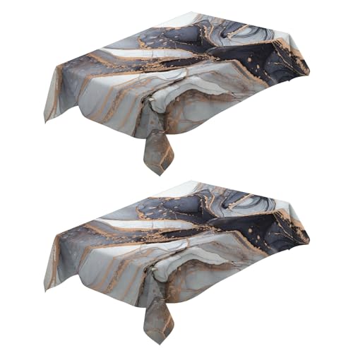 Tischdecke Rechteckig 140x240 cm Marmor Tischtuch Polyester Wasserabweisend Lotuseffekt Tischwäsche Schmutzabweisend Abwischbare Tafeldecke für Party Küche Tischdecke Rechteckig 140x240 cm Marmor Tischtuch Polyester Wasserabweisend Lotuseffekt Tischwäsche Schmutzabweisend Abwischbare Tafeldecke für Party Küche von Generic