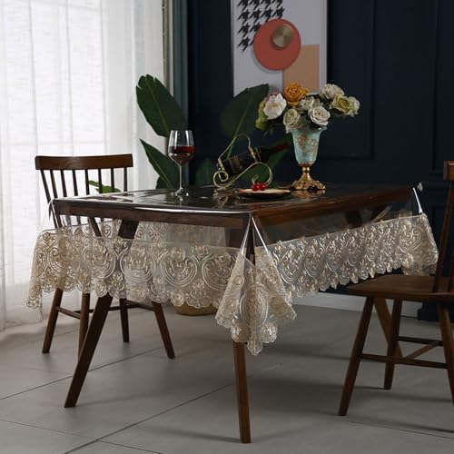 Tischdecken, Couchtischdecken for den Haushalt, verschleißfeste PVC-Tischdecken, leicht zu reinigen(120cm*170cm (47.2 * 70.9")) von Generic