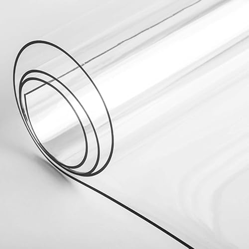 Tischdecken-Abdeckmatte, weiche Glasschutzmatte, Tischdecke, wasserdichter, durchsichtiger Kunststoff, PVC-Tischschutz – für Zuhause, Wohnen, Küche1mm,40x80cm/16x31in von Generic