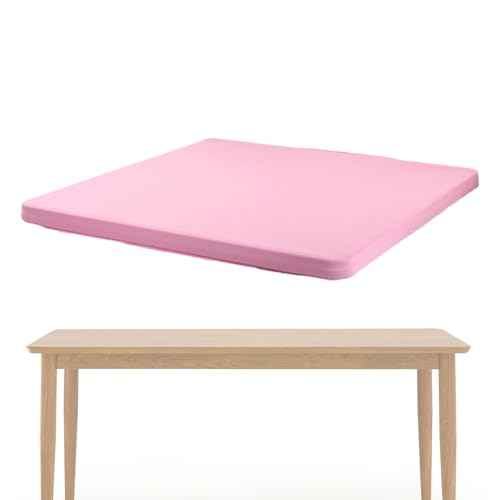 Tischdecken für Partys – quadratische Stoffabdeckung, Schreibtisch-Topper, 34 x 34 Zoll, elastische Cocktail-Tischdecke für Tanktops im Freien beim Camping von Generic