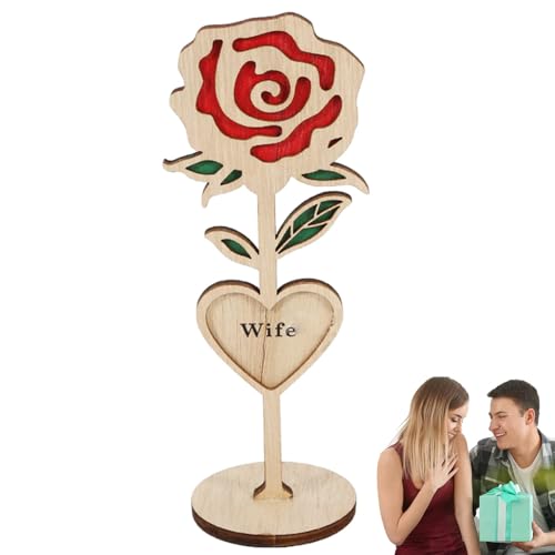 Tischdeko mit Blumenmotiv, Tischdekoration für Hochzeit, Tischdekoration, Holzhandwerk, -Dekoration, Valentinstagsschild, Tischdekoration, Blumen-Valentinstagsdekoration Tischdeko mit Blumenmotiv, Tischdekoration für Hochzeit, Tischdekoration, Holzhandwerk, -Dekoration, Valentinstagsschild, Tischdekoration, Blumen-Valentinstagsdekoration von Generic