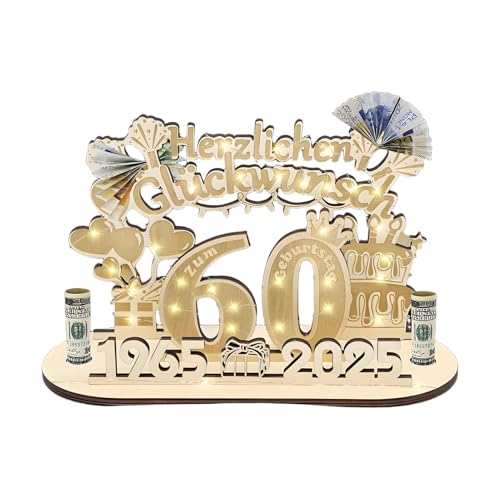 Tischdekorationen zum 60. Geburtstag, Tischdekoration zum 60. Geburtstag, Tischdekoration, Tischdekoration, Tischdekoration aus Holz, Bauernhoftablett Tischdekorationen zum 60. Geburtstag, Tischdekoration zum 60. Geburtstag, Tischdekoration, Tischdekoration, Tischdekoration aus Holz, Bauernhoftablett von Generic
