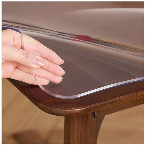 Tischfolie Transparent 2mm Transparente Tischdecke Tischschutz,60x158cm TPU Glasklar Folie Tisch Schutzfolie, Wasserdicht Schutztischdecke, Tisch Schutzfolie Tischfolie Transparent 2mm Transparente Tischdecke Tischschutz,60x158cm TPU Glasklar Folie Tisch Schutzfolie, Wasserdicht Schutztischdecke, Tisch Schutzfolie von Generic