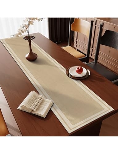 Tischläufer Wasser- und ölbeständige Ledertischdecke - Perfekter Läufer für Couchtische, Esstische, Wohnzimmerdekorationen und jeden Anlass(B,33x150cm/12.87x58.5in) von Generic