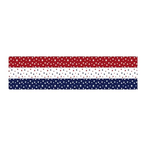 Tischläufer zum 4. Juli | Amerika | Memorial Day Sommer Zuhause Küche Patriotische Tischdekorationen Sqh289 (Red, 180x32cm) von Generic