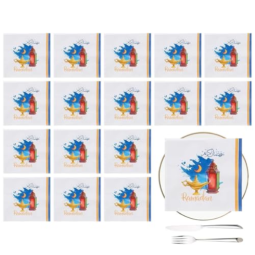 Tischservietten, Gästehandtücher, Servietten, saugfähige Papierhandtücher, Servilletas, Partyzubehör, Dekorationen, Familien-Tischdekoration, 20 Stück Tischservietten, Gästehandtücher, Servietten, saugfähige Papierhandtücher, Servilletas, Partyzubehör, Dekorationen, Familien-Tischdekoration, 20 Stück von Generic