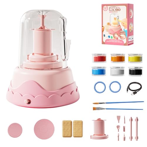 Töpferhandwerk Set - Lufttrockener Ton Set, Töpferrad Handwerk Set | Handkeramik Schnitzset | Komplettes Tonmodellierungsset, Bastelset Töpferhandwerk Set - Lufttrockener Ton Set, Töpferrad Handwerk Set | Handkeramik Schnitzset | Komplettes Tonmodellierungsset, Bastelset von Generic
