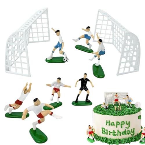 Tortenaufsatz mit Fußballmannschaft, Fußballteil-Dekoration, Fußball-Thema, Kuchendekoration, Fußball-Kuchendekoration, vielseitiger Fußball-Kuchenaufsatz für Veranstaltungen, Partys, Feiern Tortenaufsatz mit Fußballmannschaft, Fußballteil-Dekoration, Fußball-Thema, Kuchendekoration, Fußball-Kuchendekoration, vielseitiger Fußball-Kuchenaufsatz für Veranstaltungen, Partys, Feiern von Generic