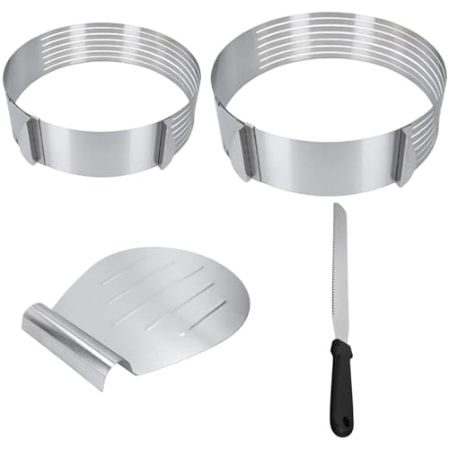 Tortenschneider, Tortenschneider, verstellbarer Tortenschneider, Tortenheber, Tortenleveler, Kuchenleveler, Kuchenschneider, Edelstahl für Feiern, Freunde, Weihnachten Tortenschneider, Tortenschneider, verstellbarer Tortenschneider, Tortenheber, Tortenleveler, Kuchenleveler, Kuchenschneider, Edelstahl für Feiern, Freunde, Weihnachten von Generic