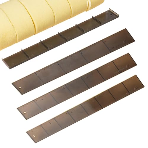 Tortenschneiderlineal, gleichmäßige Teilungsformen, Kuchenrollen, Lineal für Kuchenrollen, 4 x gleichmäßige Teilungsformen, Werkzeug zum Backen von Küchenkuchen, Cuc Tortenschneiderlineal, gleichmäßige Teilungsformen, Kuchenrollen, Lineal für Kuchenrollen, 4 x gleichmäßige Teilungsformen, Werkzeug zum Backen von Küchenkuchen, Cuc von Generic