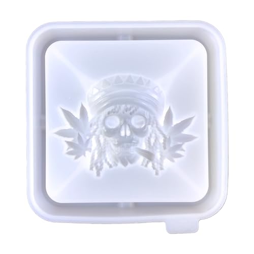 Totenkopf-Form für Aschenbecher, Silikon, Gießen, Epoxidharz, für Heimwerker, Heimdekoration Totenkopf-Form für Aschenbecher, Silikon, Gießen, Epoxidharz, für Heimwerker, Heimdekoration von Generic