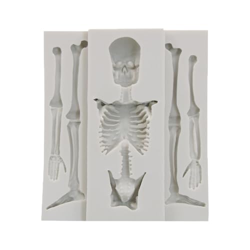Totenkopf Silikonform - Schädel Resin Gießform, Totenkopf Skelett Silikonform für Halloween Skelett | Form Skelett Zucker Weichzucker Kekse Kekse Seife Form für Cio Totenkopf Silikonform - Schädel Resin Gießform, Totenkopf Skelett Silikonform für Halloween Skelett | Form Skelett Zucker Weichzucker Kekse Kekse Seife Form für Cio von Generic