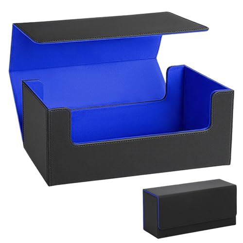 Trading Card Storage Box,Card Storage Box,Sammelkartenorganisator Box | Tragbarer Papierkorb mit Magnetverschluss für Tisch, Schreibtisch, Sog von Generic
