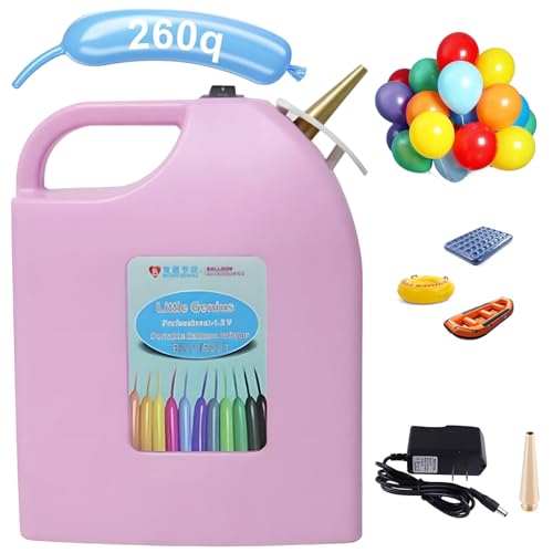 Tragbare Ballonpumpe Elektrische Ballon -Inflator -Basketballgebläsermaschine für Home Party -Abschlussdekorationen Pink von Generic