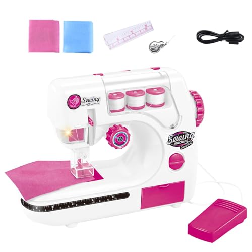 Tragbare Nähmaschine - Spielzeug-Nähmaschine Kunst und Handwerk Kinderspielzeug, Kinderspielzeug Nähmaschine | Die tragbare batteriebetriebene Nähmaschine f von Generic