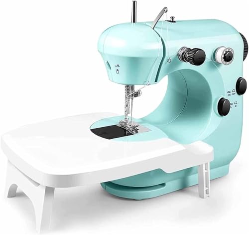 Tragbare Nähmaschine für Anfänger, Nähmaschine mit Licht und Ausziehtisch, einfach zu bedienen und sicher für Kinder, geeignet für Heimwerker, Reisen, pl Tragbare Nähmaschine für Anfänger, Nähmaschine mit Licht und Ausziehtisch, einfach zu bedienen und sicher für Kinder, geeignet für Heimwerker, Reisen, pl von Generic