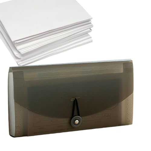 Tragbarer Brieftaschen-Organizer, Dokumenten-Organizer, monatlicher Rechnungsbeleg-Organizer, tragbarer Akkordeanordner, wasserdichter erweiterbarer Aktenordner für von Generic