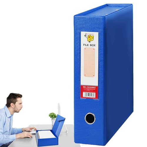 Tragbarer Projektkoffer – wasserdichte Aufbewahrungsbox für A4-Papier | integriertes Deckeldesign für Ordner von Dateien, zum Aufbewahren von A4-Dokumenten von Generic