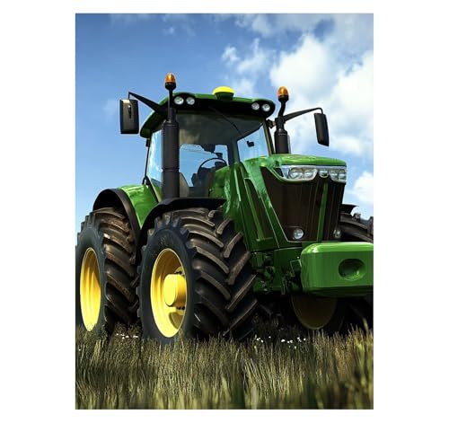 Traktor Malen Nach Zahlen Erwachsene Landschaft Malen Nach Zahlen 100x135 CM DIY Basteln Erwachsene Klarheit Farbe Leinwan Bilder mit Acrylfarben Set 3 Typen Pinsel für Wanddeko Wohnzimmer YH2-1087 Traktor Malen Nach Zahlen Erwachsene Landschaft Malen Nach Zahlen 100x135 CM DIY Basteln Erwachsene Klarheit Farbe Leinwan Bilder mit Acrylfarben Set 3 Typen Pinsel für Wanddeko Wohnzimmer YH2-1087 von Generic