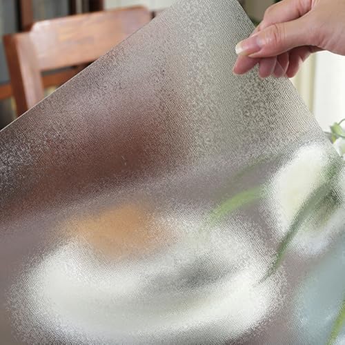 Transparent Tischschutz Glasklar Tischdecke Tischfolie 1.5 mm Wasserdicht PVC Folie Tisch Abwaschbar Transparent tischdecke für Büro Zuhause(Mattiert,70x120 cm) von Generic