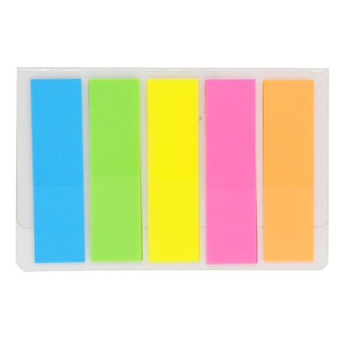 Transparente Fluoreszierende Folien-Seitenmarkierungen, Haftnotiz-Tabs für die Seitenmarkierung von Notizbüchern von Generic