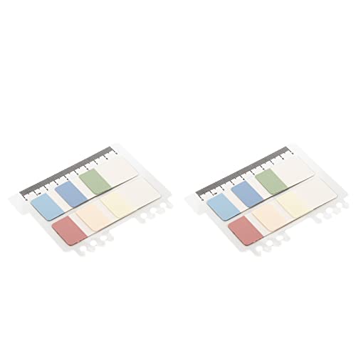 Transparente Haftnotizen, Transparente -Notizen mit 6 Farben 2 Sets Notes für die Dateiklassifizierung Transparent von Generic