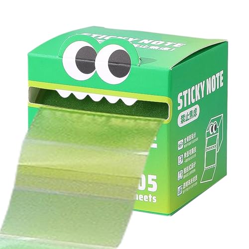 Transparente Haftnotizen - Lustige Pastell -Auszugsmemo -Pads | Nettes Monstermuster & Lebendiges Gradientendesign | Für Schüler, Lehrer Und Schulgeschenke von Generic