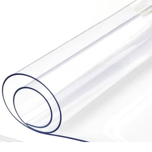 Transparente Tischdecke, PVC-Schutzmatte für Esstische, transparente, wasserdichte PVC-Tischdecke für Esszimmer, Büro, Computer1.5mm,65x265cm/26x104in Transparente Tischdecke, PVC-Schutzmatte für Esstische, transparente, wasserdichte PVC-Tischdecke für Esszimmer, Büro, Computer1.5mm,65x265cm/26x104in von Generic
