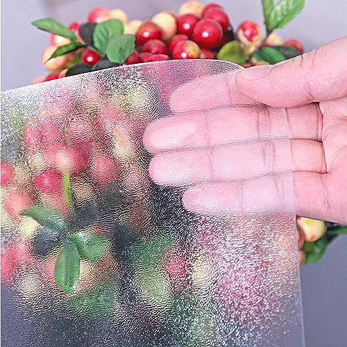 Transparenter, mattierter PVC-Tischschutz, 1,5 mm Dicke, geruchlose, antibakterielle, transparente, mattierte Tischdecke, geeignet für Esstische, Couchtische und Küchen (125 x 220 cm) von Generic