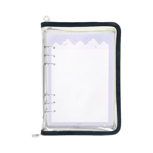 Transparenter 6-Loch-Ordner mit Softcover | A5 oder A6 Organizer für Schule, Reisen und Studenten von Generic