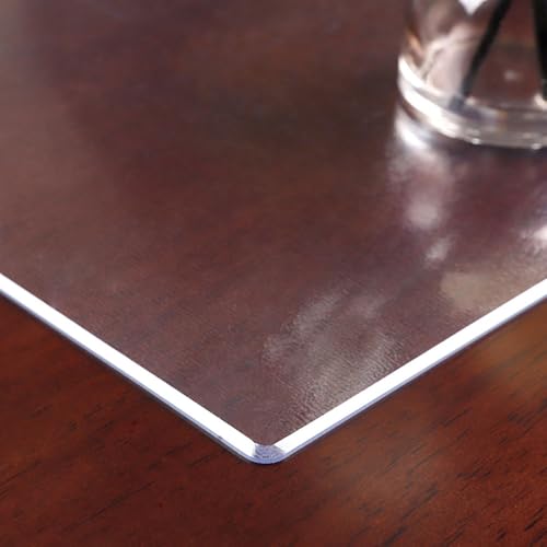 Transparenter Esstischschutz, durchsichtige Schreibtischunterlage aus Kunststoff, rechteckige Esstischmatte, durchsichtige PVC-Tischabdeckung, Kratzfeste Tischdecke, 1,5 mm (matt, 130 x 130 Transparenter Esstischschutz, durchsichtige Schreibtischunterlage aus Kunststoff, rechteckige Esstischmatte, durchsichtige PVC-Tischabdeckung, Kratzfeste Tischdecke, 1,5 mm (matt, 130 x 130 von Generic