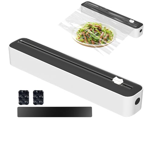 Transparenter Folienspender, multifunktionaler Schneider, Halterung für Aluminiumfolie, Organizer für Rollen, vielseitige Aufbewahrung von Taschen, Küchenzubehör für Wachspapier von Generic