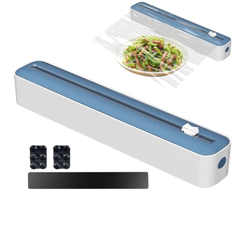 Transparenter Folienspender, multifunktionaler Schneider, Halterung für Aluminiumfolie, Organizer für Rollen, vielseitige Aufbewahrung von Taschen, Küchenzubehör für Wachspapier von Generic