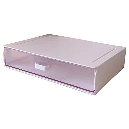 Transparenter Schreibtisch-Organizer mit ausziehbarer Schublade, stapelbare Schublade, wasserdicht, für Mädchen, Aufbewahrung, Make-up-Werkzeuge, Kosmetikbedarf von Generic