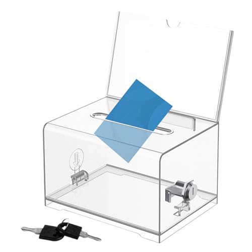 Transparentes Visitenkartenetui – Präsentationskarten-Sammelbox, Visitenkartenbox | Aufbewahrungsbox für Visitenkarten für Ausstellungen von Generic